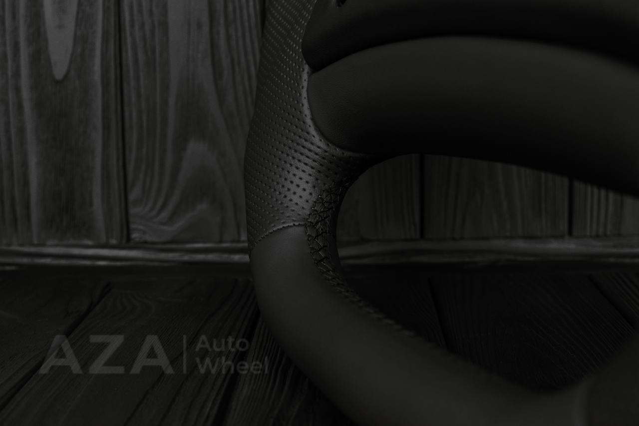 Steering wheel Ford F150 Lightning /F250/F350/Bronco 1992-1996 Custom Flat bottom Smooth/Perforated leather - Image 9