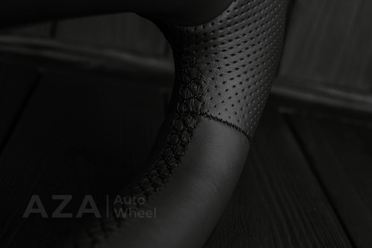 Steering wheel Ford F150 Lightning /F250/F350/Bronco 1992-1996 Custom Flat bottom Smooth/Perforated leather - Image 11