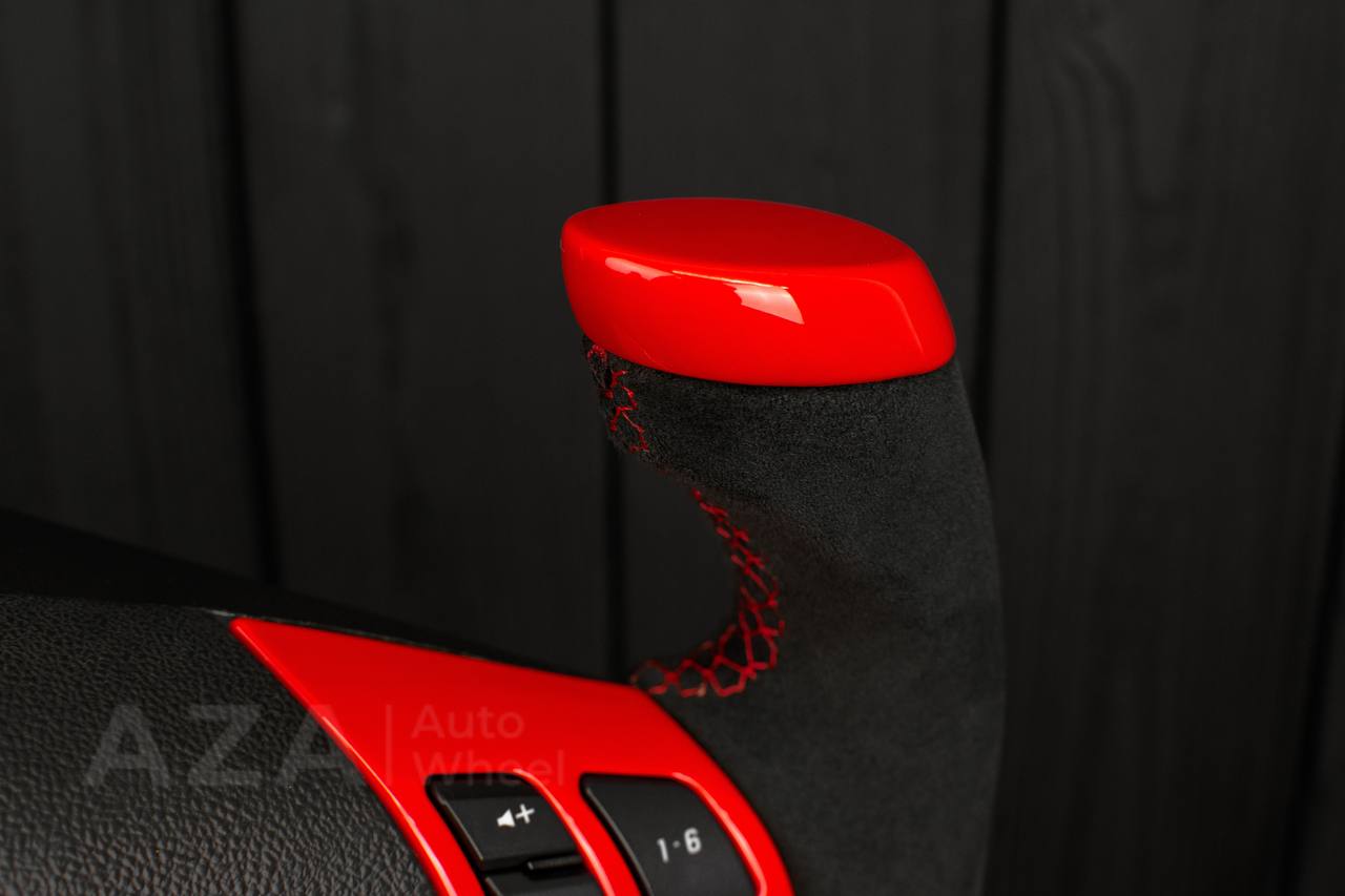 Steering wheel 2006-2011 Corvette C6 Jet style Red gloss/Alcantara - Image 8