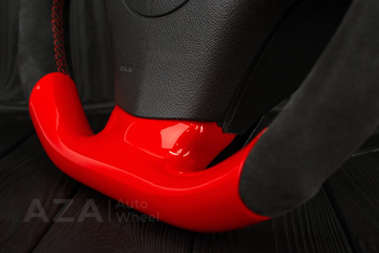Steering wheel 2006-2011 Corvette C6 Jet style Red gloss/Alcantara - Image 9
