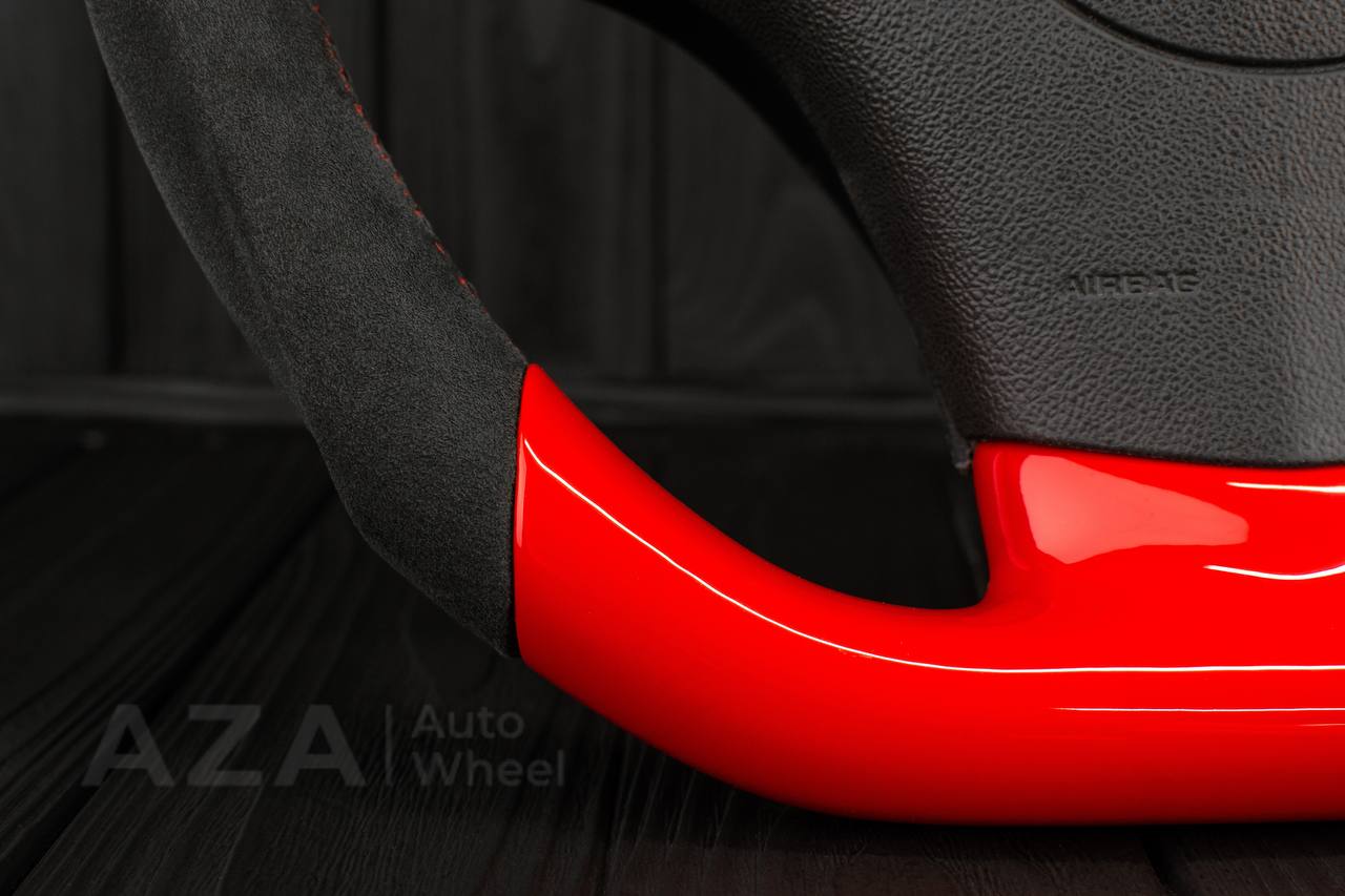 Steering wheel 2006-2011 Corvette C6 Jet style Red gloss/Alcantara - Image 11