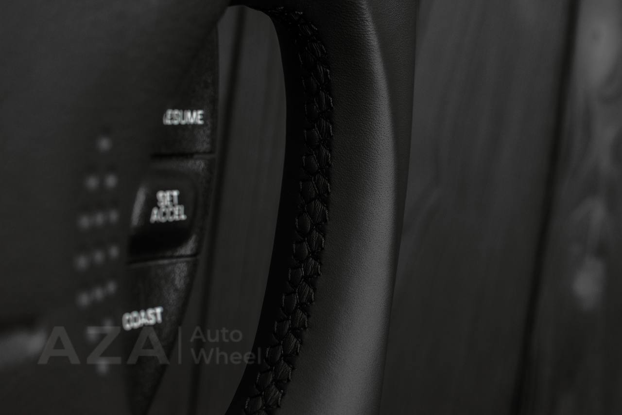Steering wheel Ford Mustang GT Cobra 94-04 FLAT TOP/BOTTOM/Napa leather/RED STRIPE - Image 13