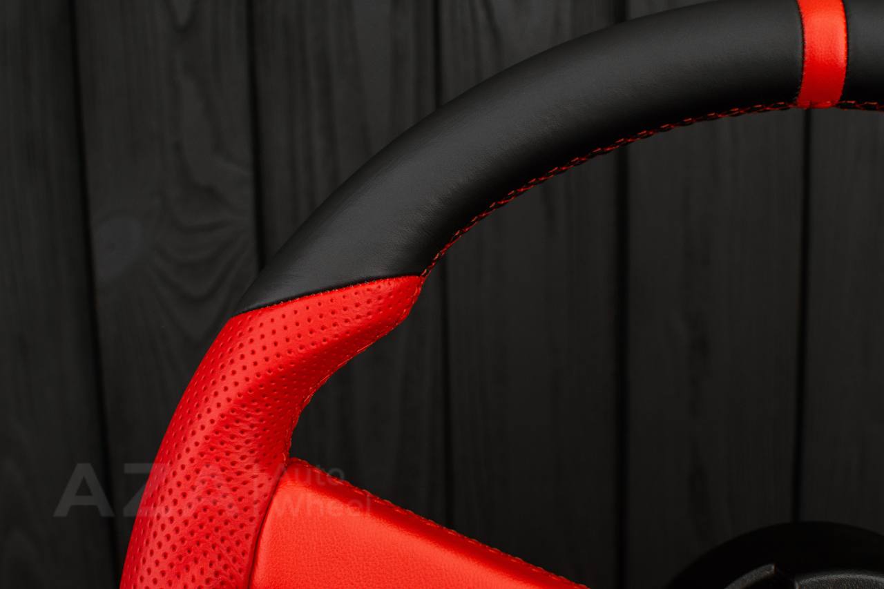 Steering wheel GM, OBS, C/K Silverado, Suburan (1988-1994) Napa/Perforated leather/Red stripe (can be any color) - Image 6