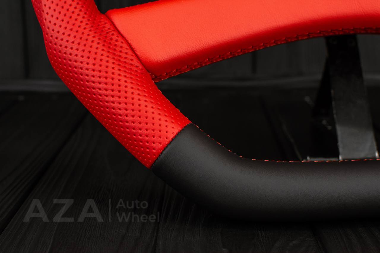 Steering wheel GM, OBS, C/K Silverado, Suburan (1988-1994) Napa/Perforated leather/Red stripe (can be any color) - Image 7