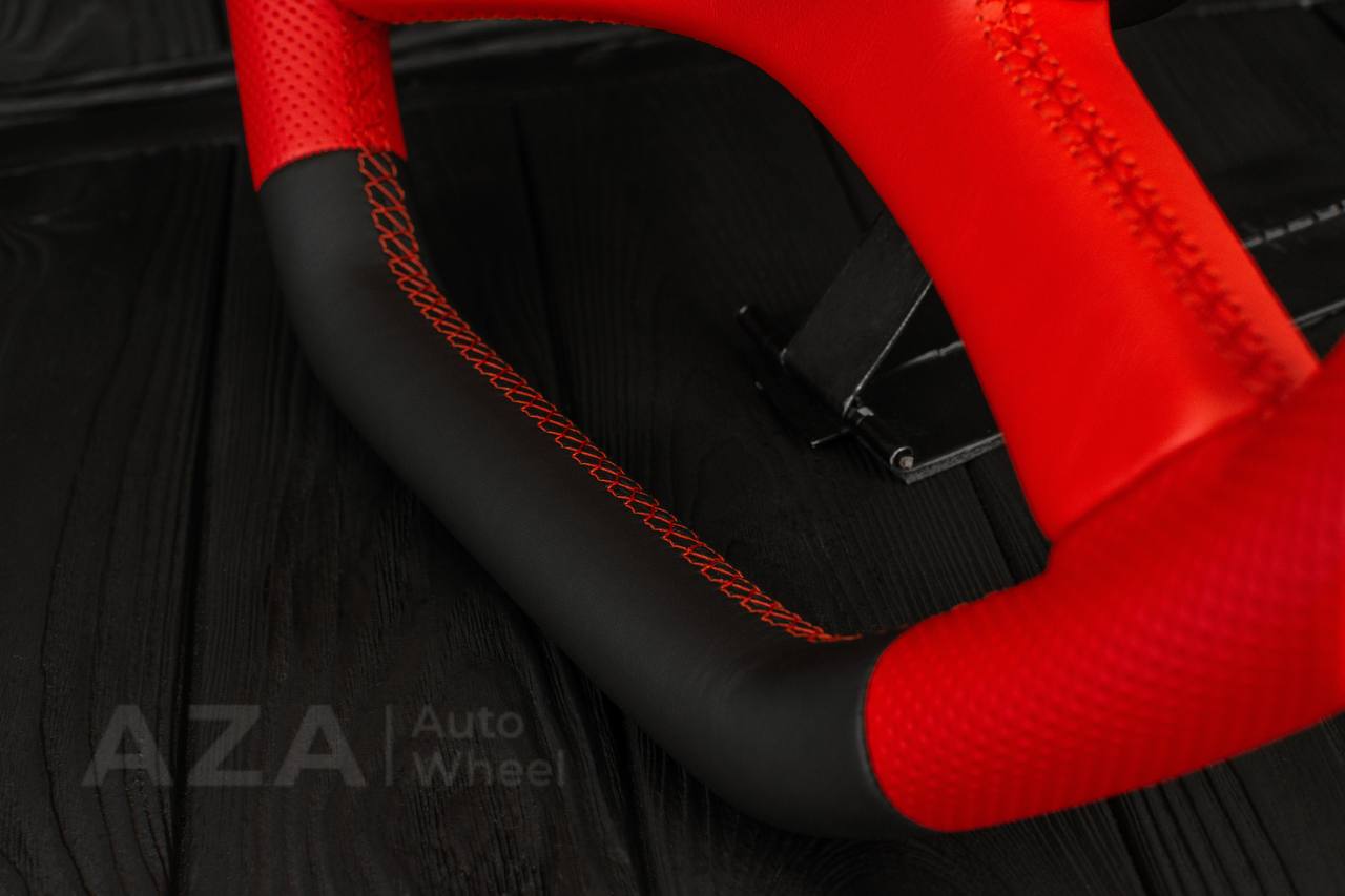 Steering wheel GM, OBS, C/K Silverado, Suburan (1988-1994) Napa/Perforated leather/Red stripe (can be any color) - Image 11