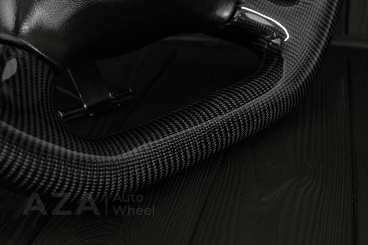 Steering wheel GM Silverado, Sierra, Escalade, Yukon, S10, Blazer, Tahoe, Suburban (1998-2002) Jet style Carbon fiber/Perforated leather - Image 11