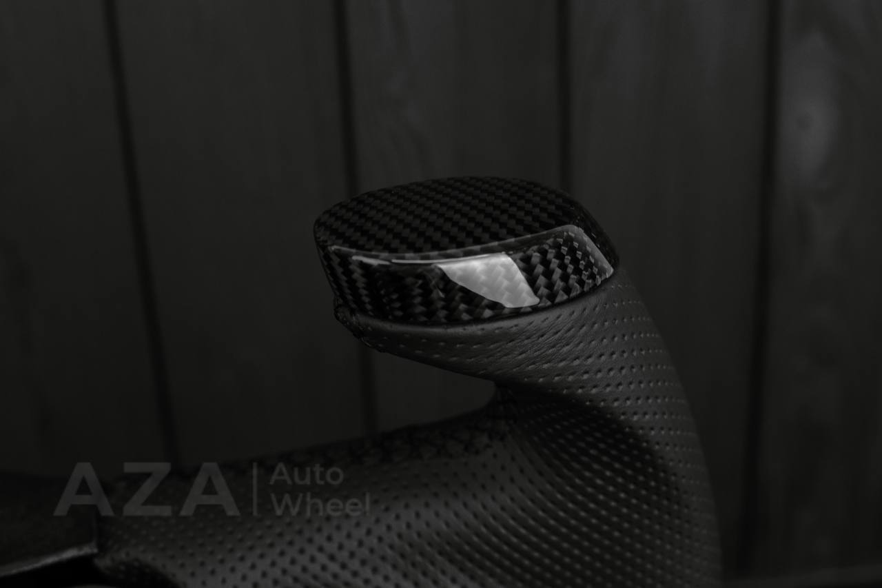 Steering wheel GM Silverado, Sierra, Escalade, Yukon, S10, Blazer, Tahoe, Suburban (1998-2002) Jet style Carbon fiber/Perforated leather - Image 13