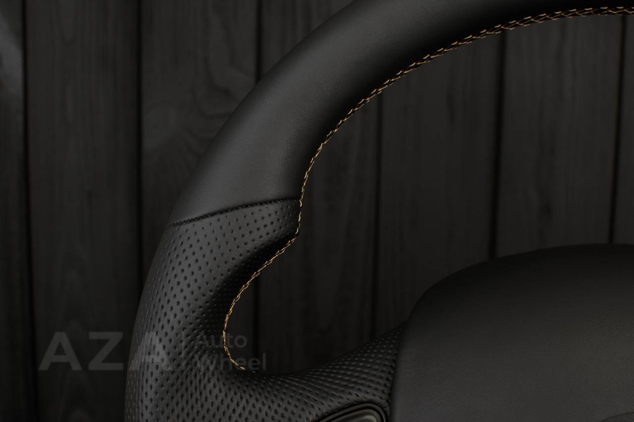 Steering wheel Ford F150/F250/F350 97-2007 Napa/Perforated leather/Tan stitching/Cover - Image 5