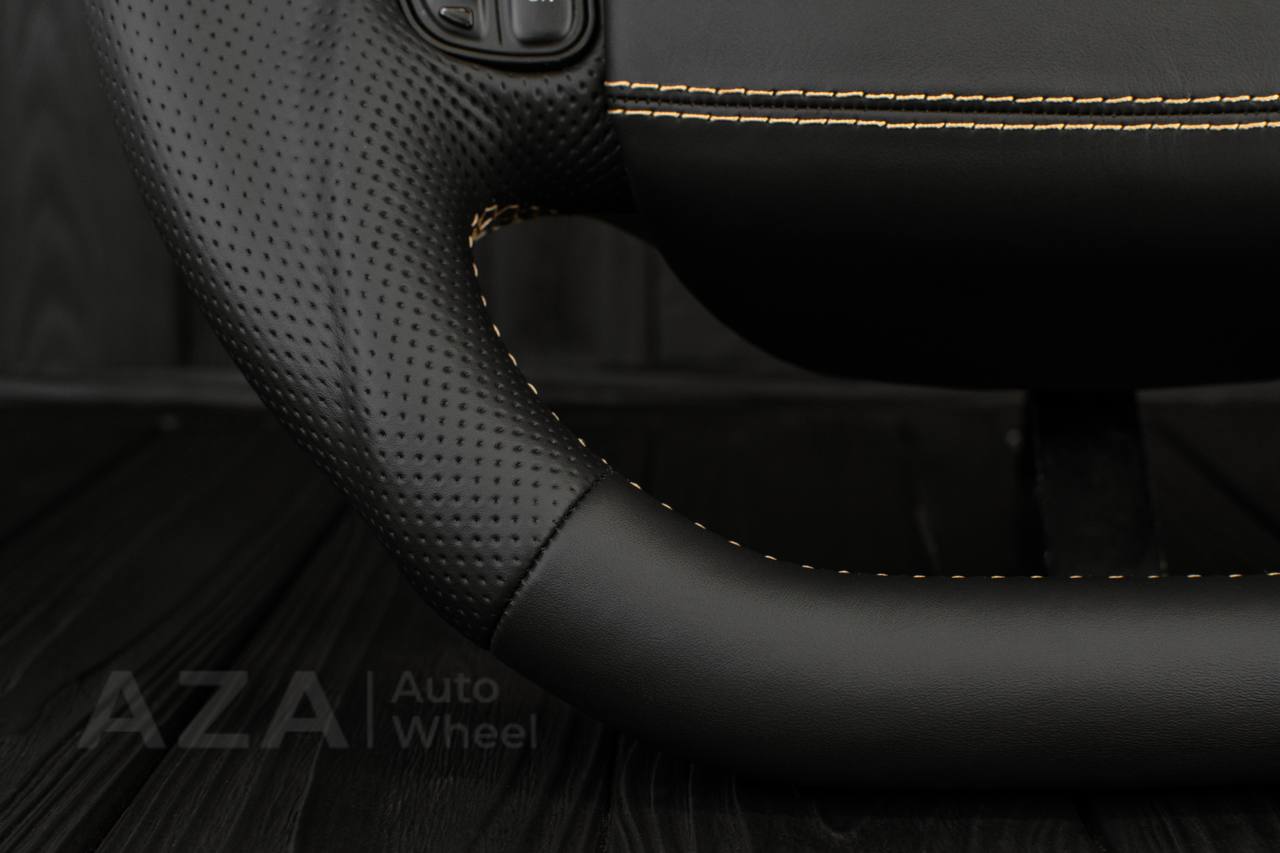 Steering wheel Ford F150/F250/F350 97-2007 Napa/Perforated leather/Tan stitching/Cover - Image 8
