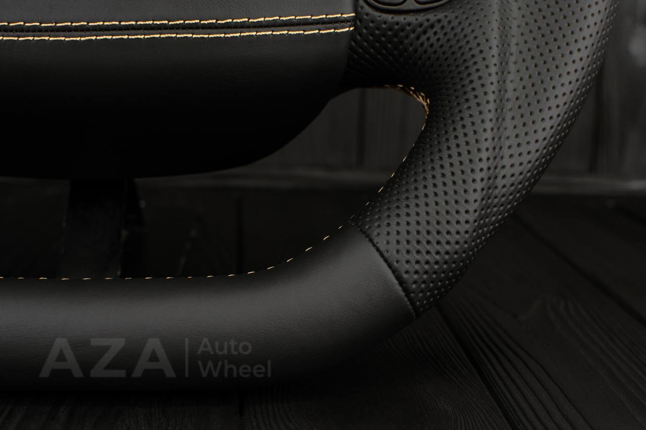 Steering wheel Ford F150/F250/F350 97-2007 Napa/Perforated leather/Tan stitching/Cover - Image 9