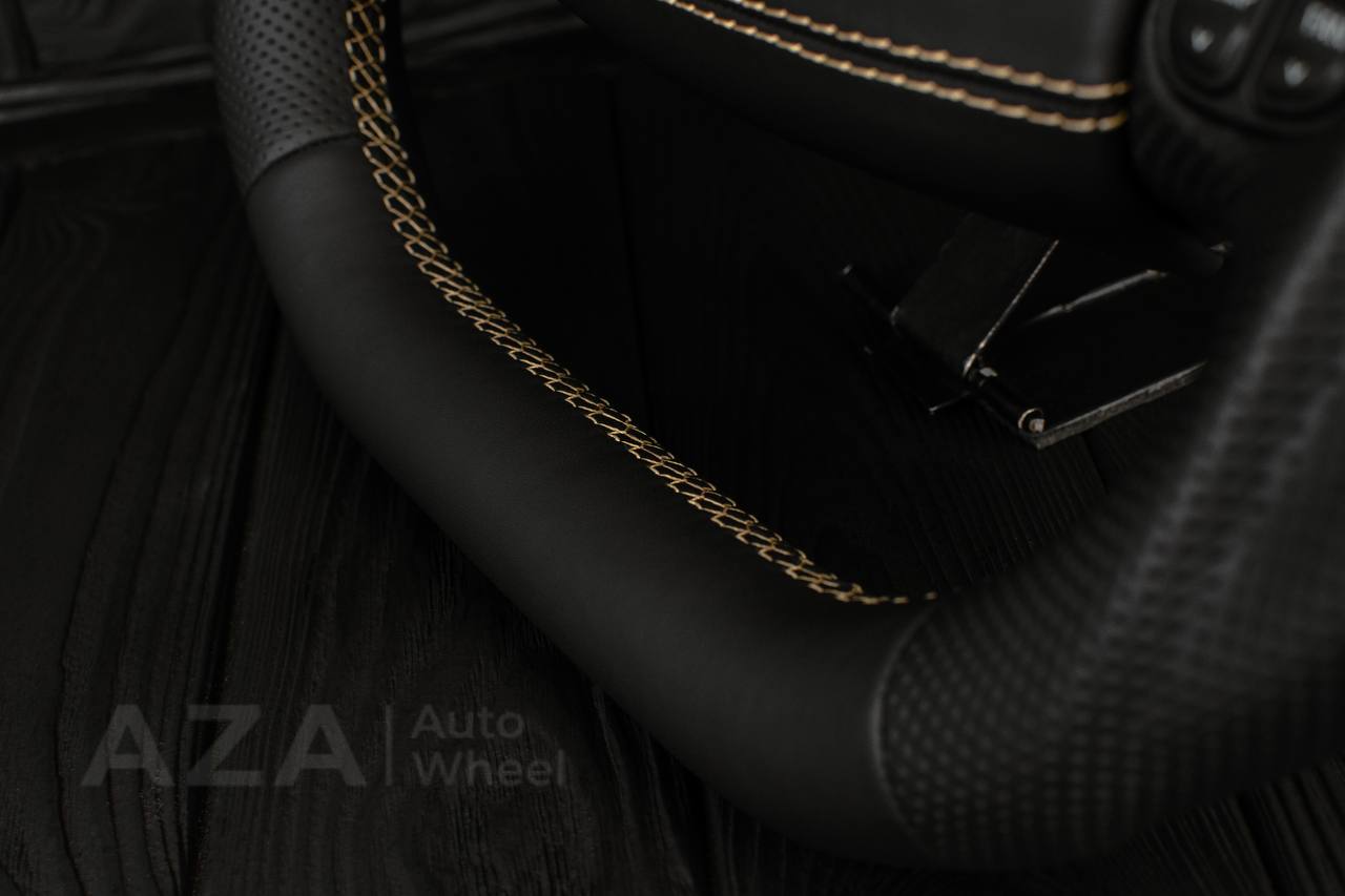 Steering wheel Ford F150/F250/F350 97-2007 Napa/Perforated leather/Tan stitching/Cover - Image 10