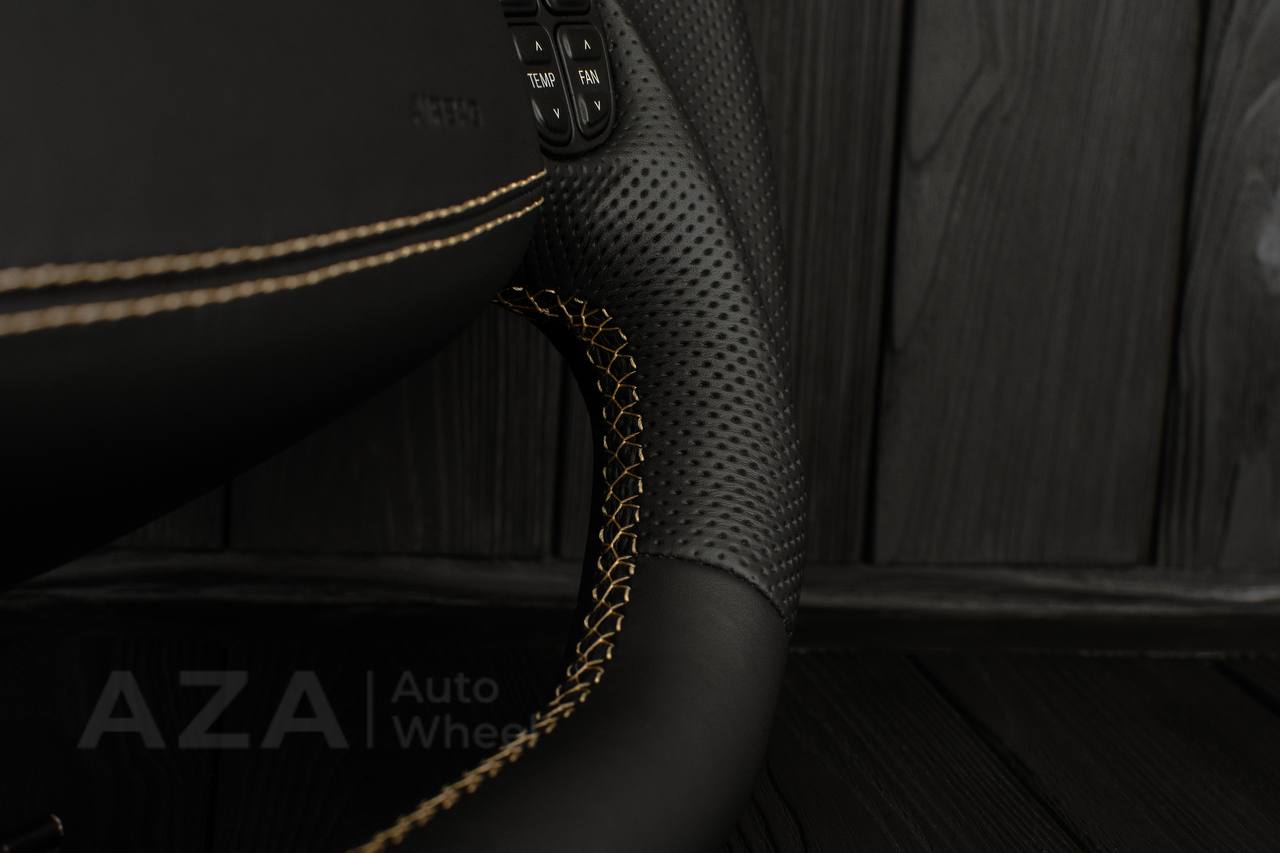 Steering wheel Ford F150/F250/F350 97-2007 Napa/Perforated leather/Tan stitching/Cover - Image 12