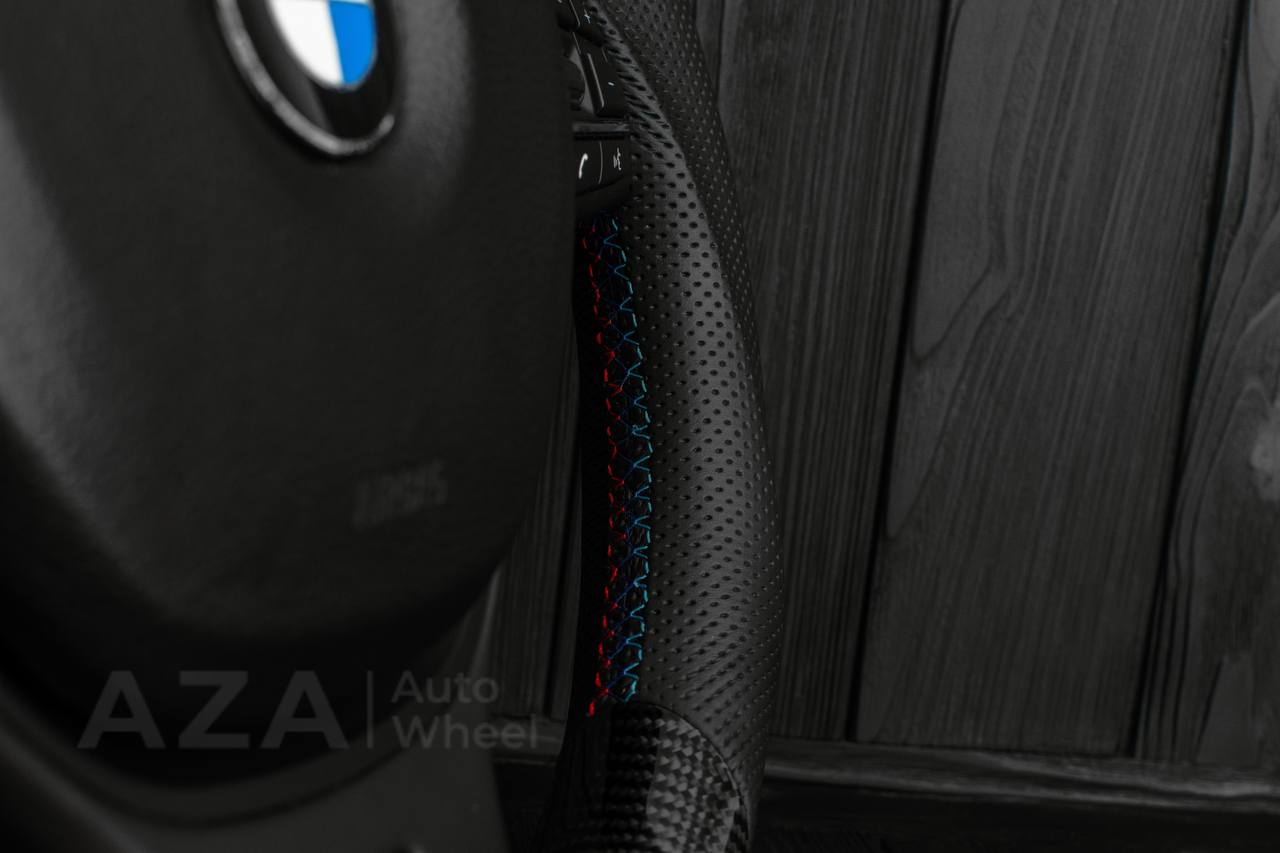 Steering wheel BMW 2011-2016 5/6/7 SERIES Carbon fiber/Genuine leather/M details (can be any color) - Image 14