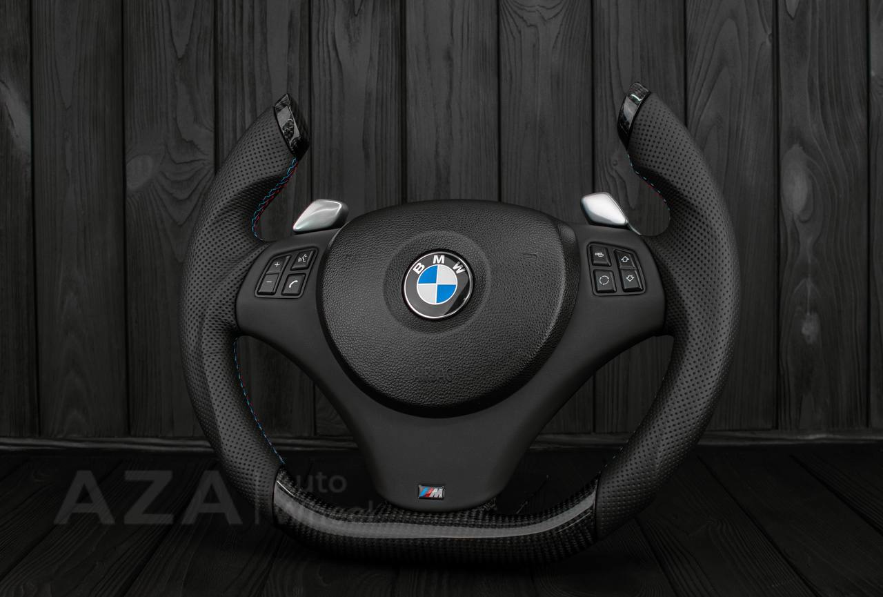 Steering wheel BMW E9X/E8X Jet style Carbon fiber/Perforated leather - Image 4