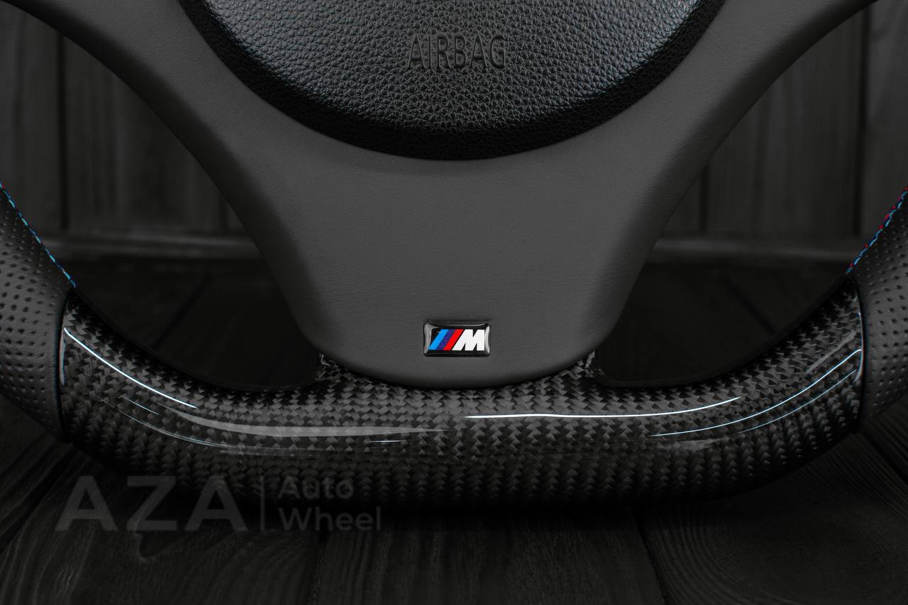 Steering wheel BMW E9X/E8X Jet style Carbon fiber/Perforated leather - Image 13