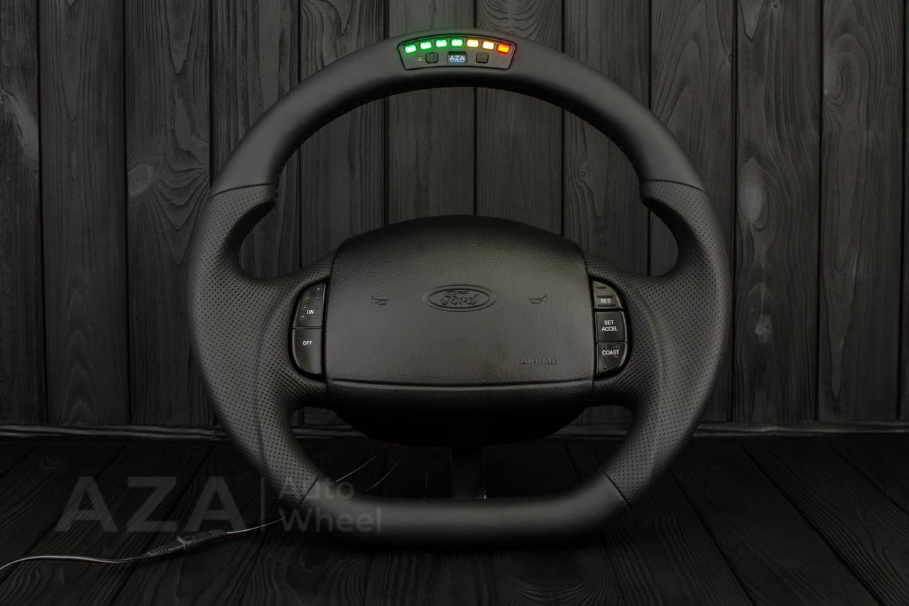 Steering wheel Ford F150/F250/F350 97-2007 Napa/Perforated leather/Rev display - Image 2