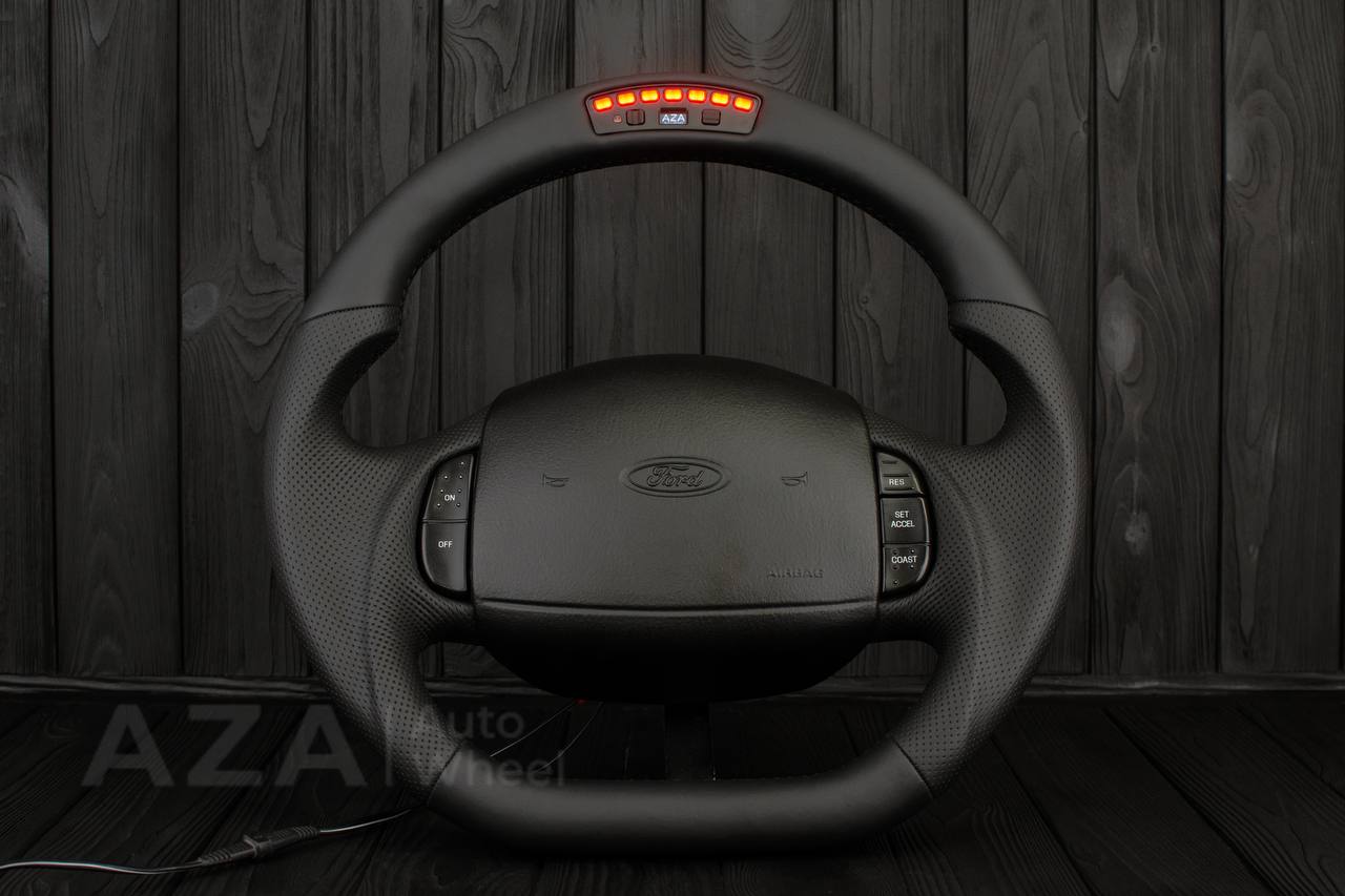 Steering wheel Ford F150/F250/F350 97-2007 Napa/Perforated leather/Rev display