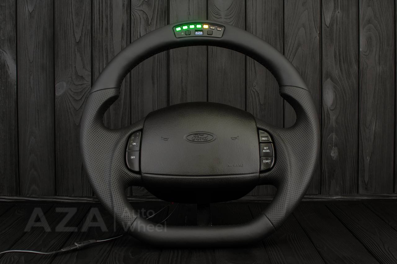 Steering wheel Ford F150/F250/F350 97-2007 Napa/Perforated leather/Rev display - Image 4