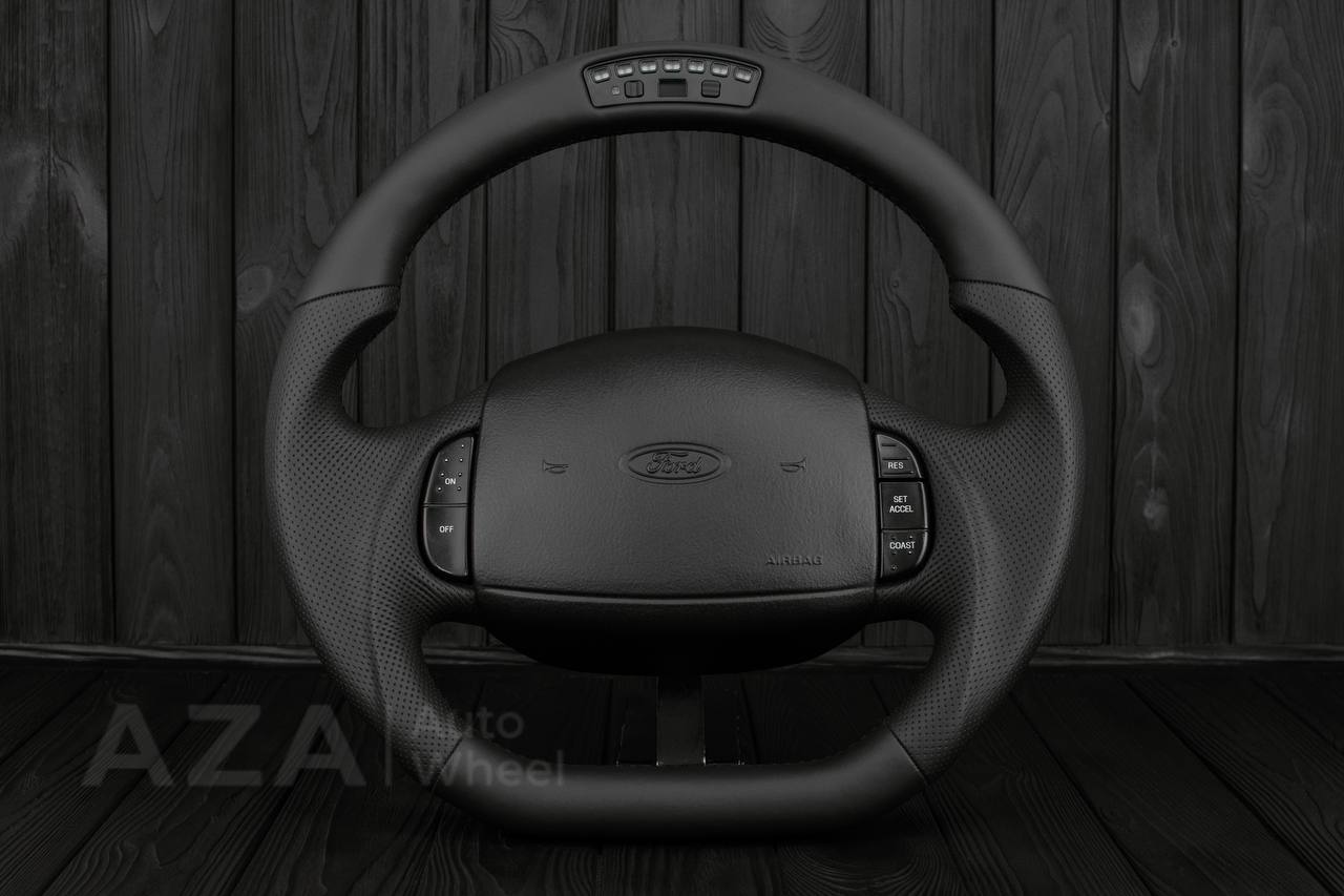Steering wheel Ford F150/F250/F350 97-2007 Napa/Perforated leather/Rev display - Image 5