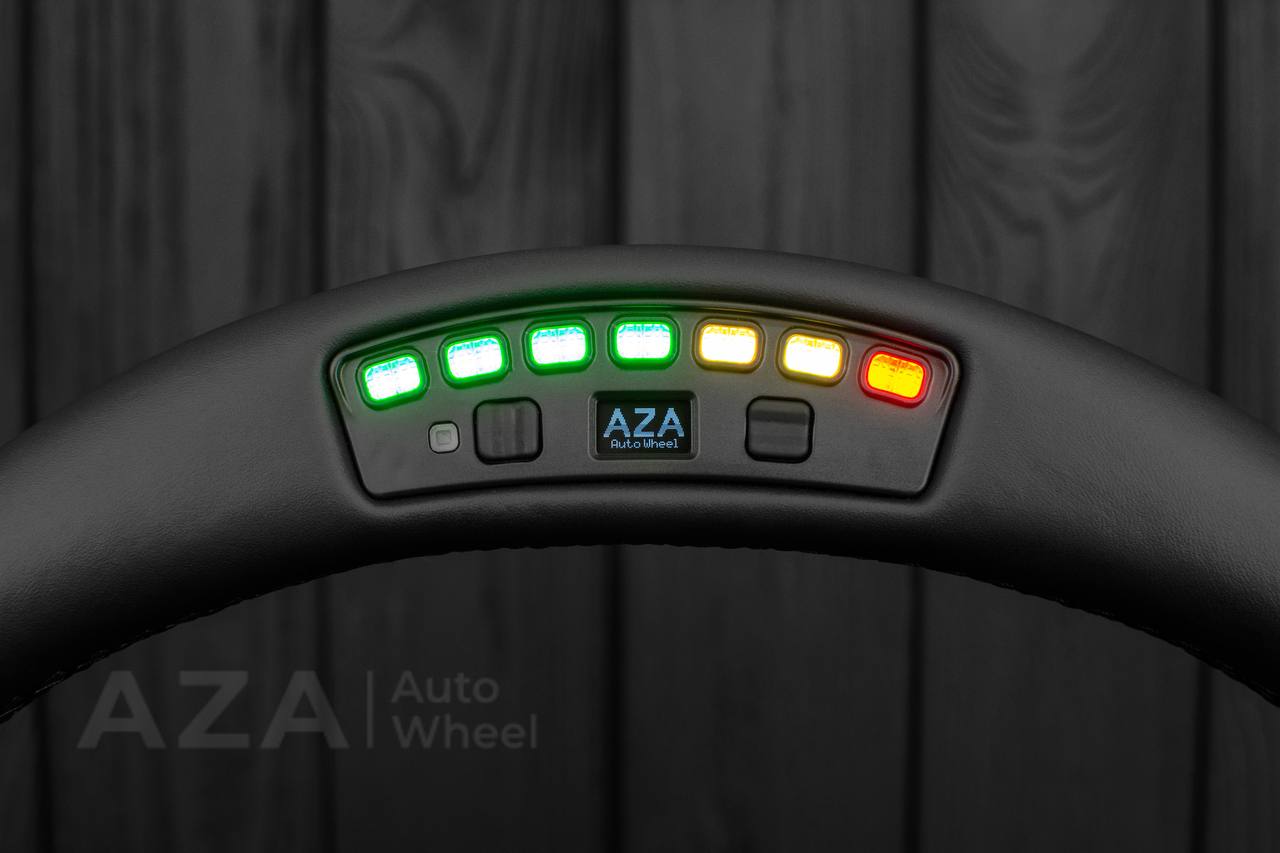 Steering wheel Ford Mustang GT Cobra Napa/Perforated leather/REV DISPLAY - Image 6
