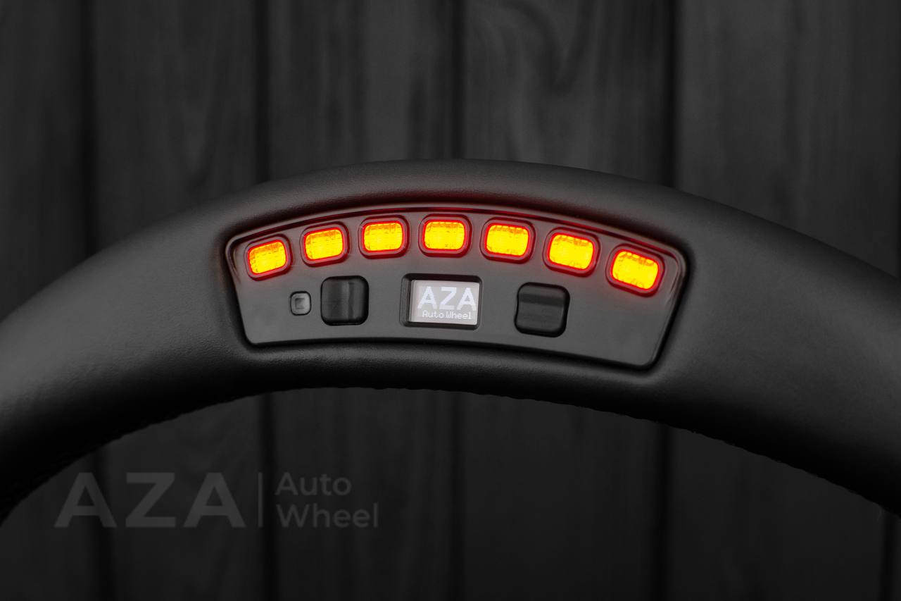 Steering wheel Ford Mustang GT Cobra Napa/Perforated leather/REV DISPLAY - Image 7