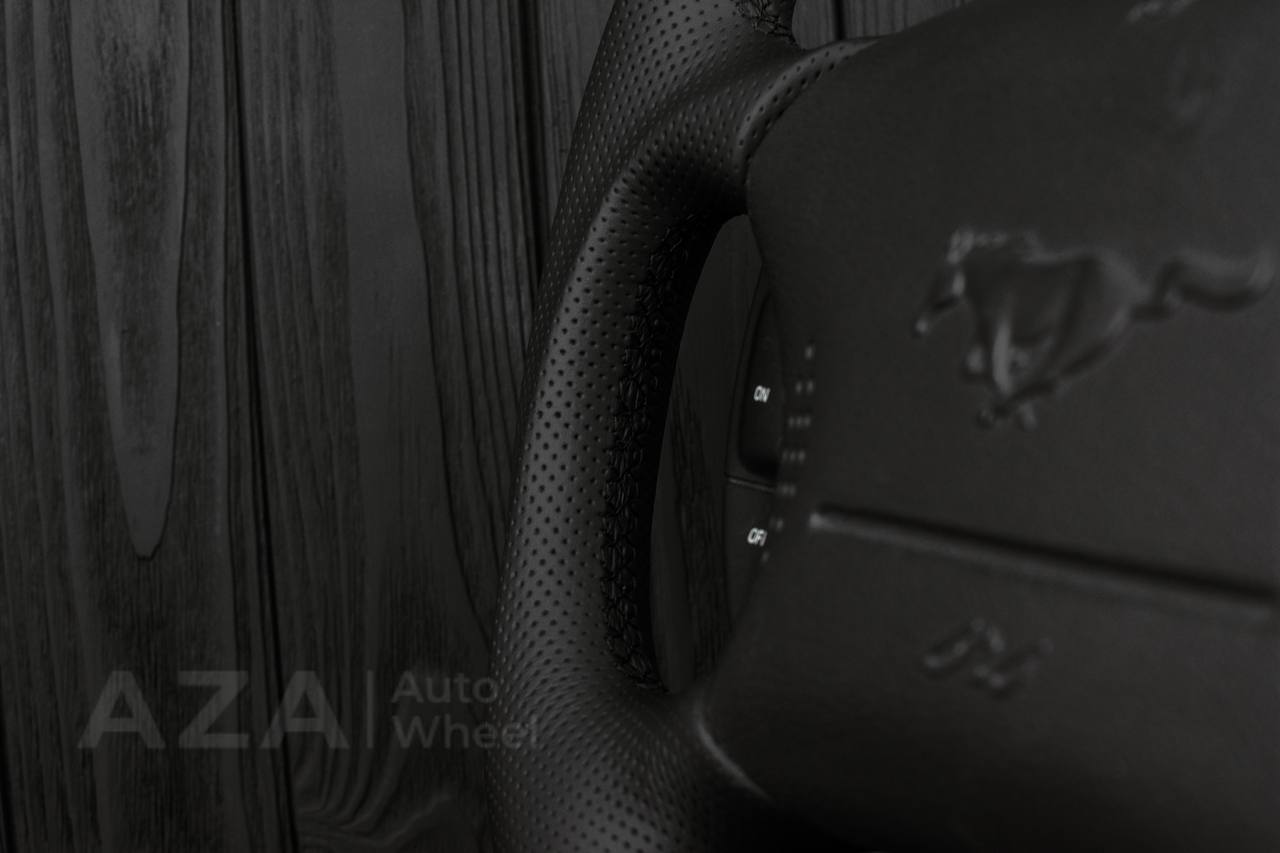 Steering wheel Ford Mustang GT Cobra Napa/Perforated leather/REV DISPLAY - Image 10