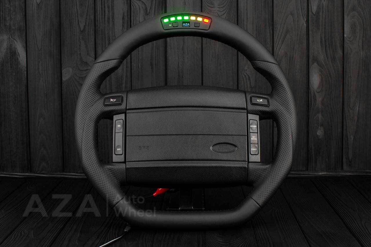 Steering Wheel Fox Body Ford Mustang GT Cobra SVT Saleen Genuine leather/REV DISPLAY