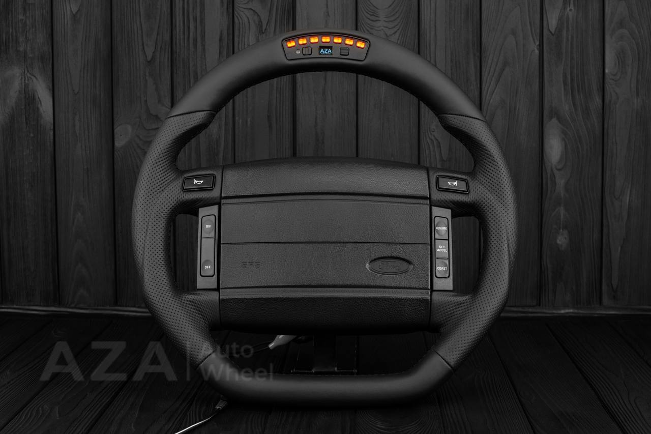 Steering Wheel Fox Body Ford Mustang GT Cobra SVT Saleen Genuine leather/REV DISPLAY - Image 3