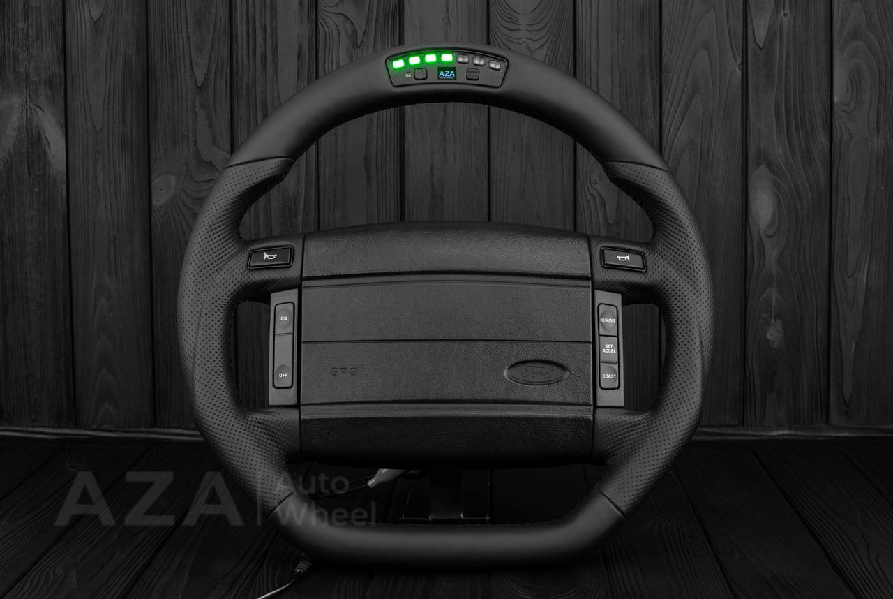 Steering Wheel Fox Body Ford Mustang GT Cobra SVT Saleen Genuine leather/REV DISPLAY - Image 4