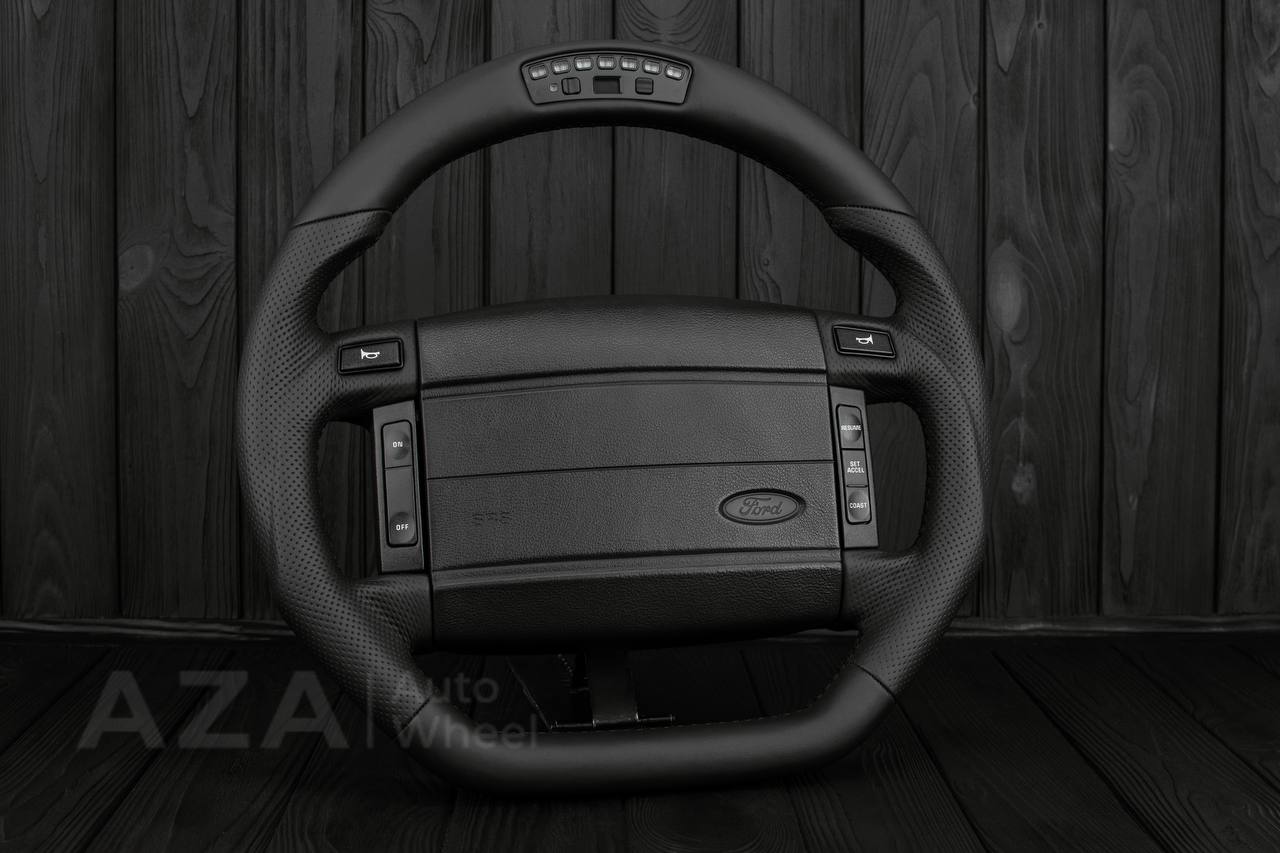 Steering Wheel Fox Body Ford Mustang GT Cobra SVT Saleen Genuine leather/REV DISPLAY - Image 5