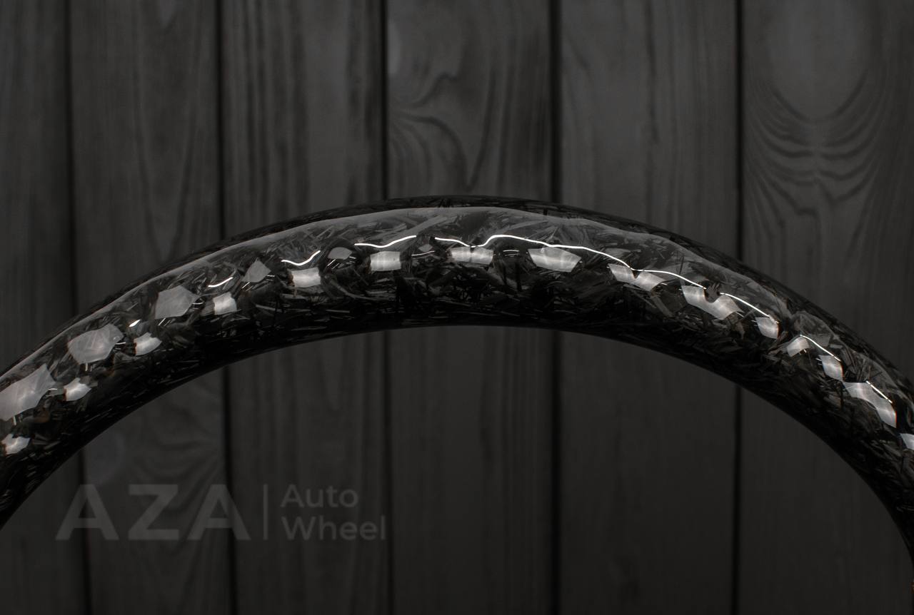 Steering wheel GM, Silverado, Sierra, Yukon, H2, Trailblazer (2003+) Forged carbon fiber/Perforated leather/Performance REV display - Image 16