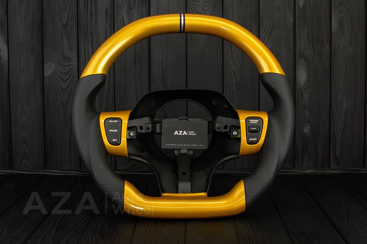 Steering wheel Plymouth/Chrysler Prowler/Inka GOLD /Perforated leather/Silver stripe