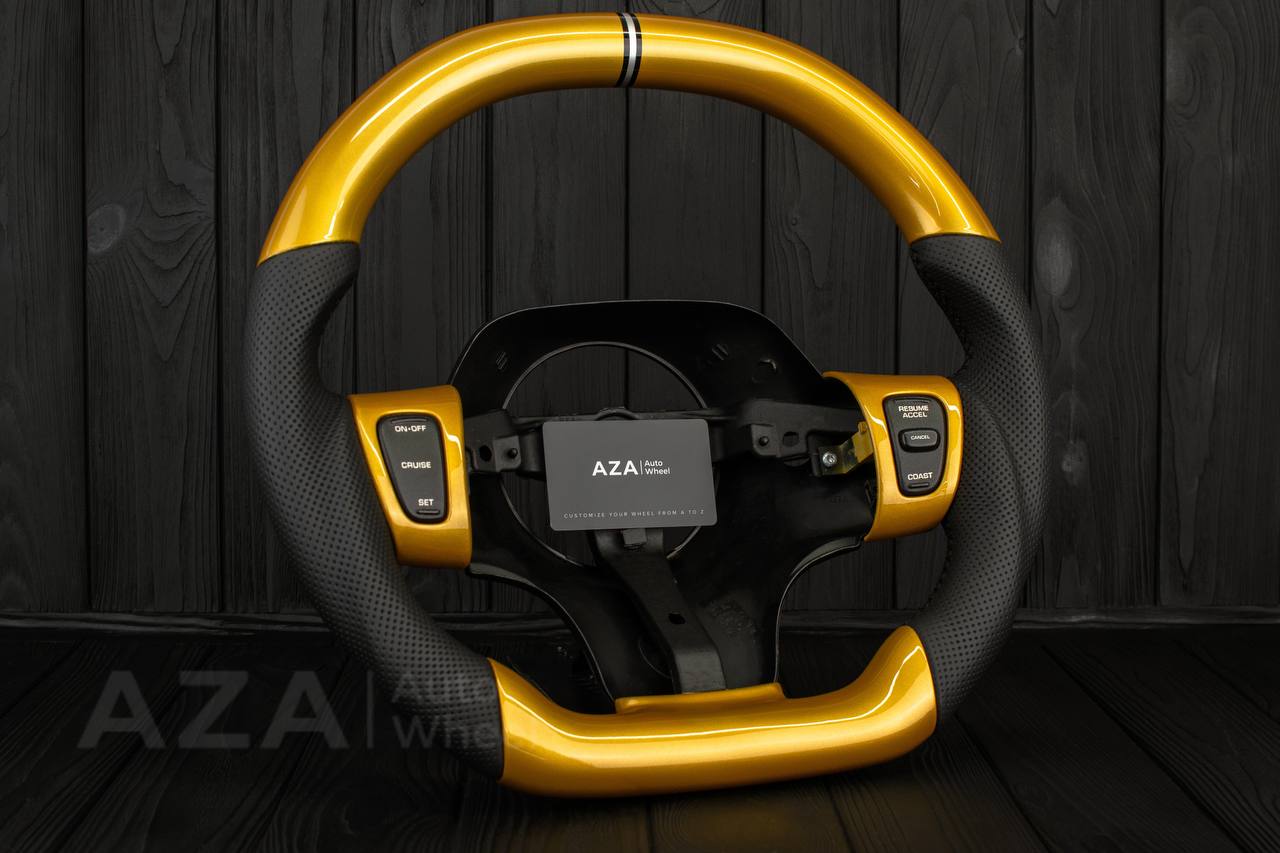 Steering wheel Plymouth/Chrysler Prowler/Inka GOLD /Perforated leather/Silver stripe - Image 4