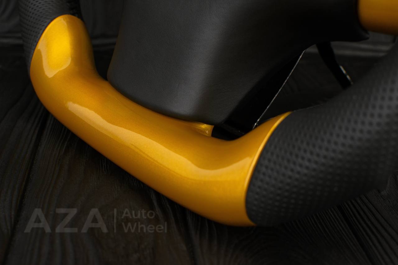 Steering wheel Plymouth/Chrysler Prowler/Inka GOLD /Perforated leather/Silver stripe - Image 5