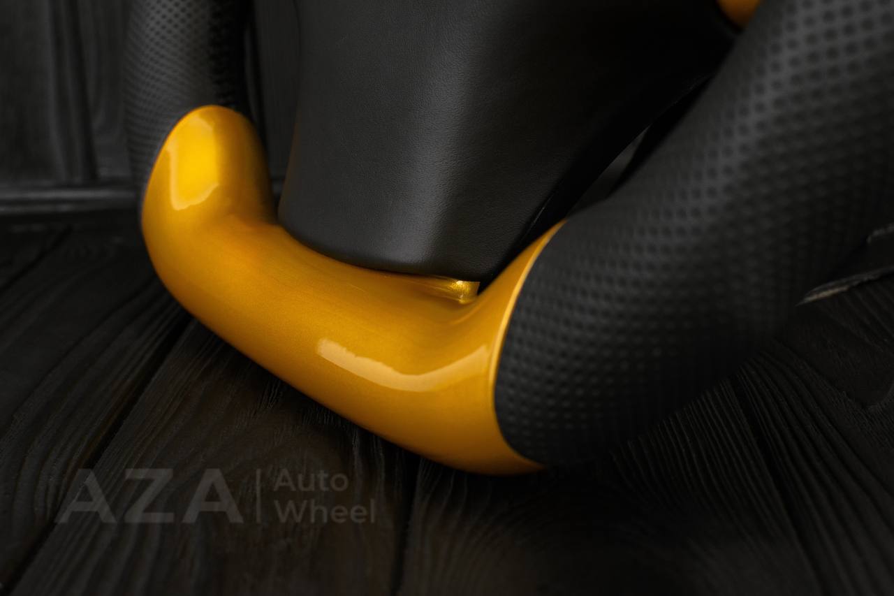 Steering wheel Plymouth/Chrysler Prowler/Inka GOLD /Perforated leather/Silver stripe - Image 6
