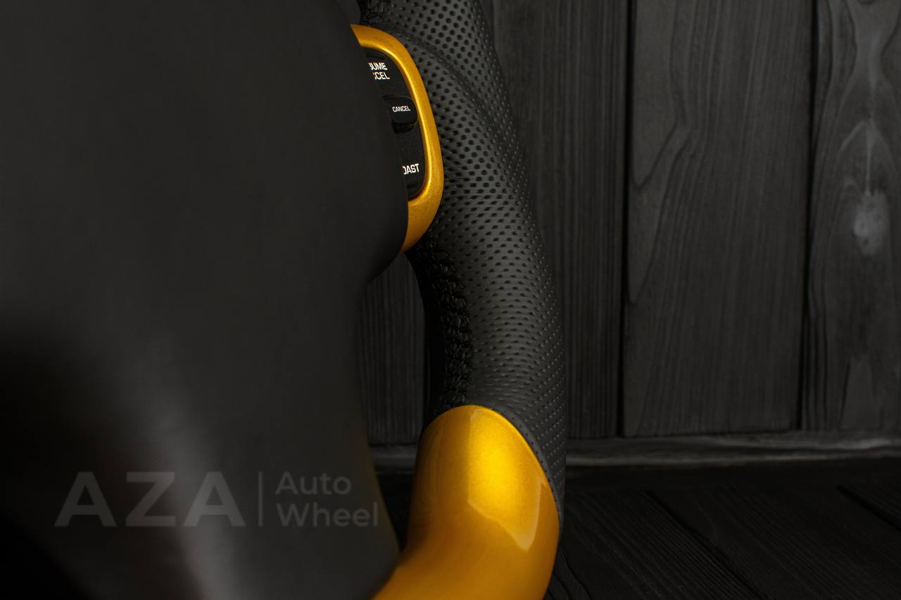 Steering wheel Plymouth/Chrysler Prowler/Inka GOLD /Perforated leather/Silver stripe - Image 16