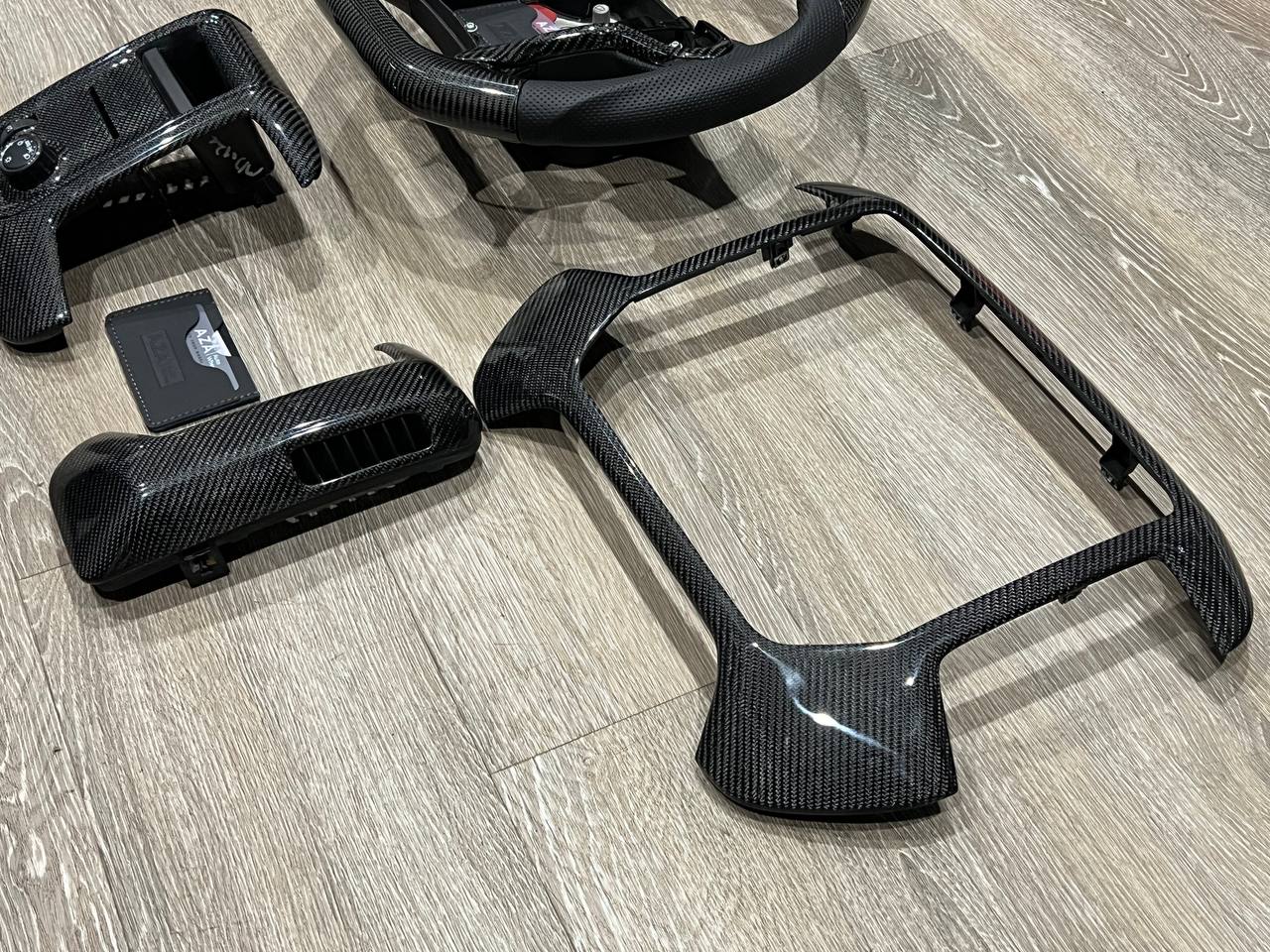 2014-2018 GMC Sierra Chevrolet Silverado DASH Bezel Carbon Fiber Set - Image 5