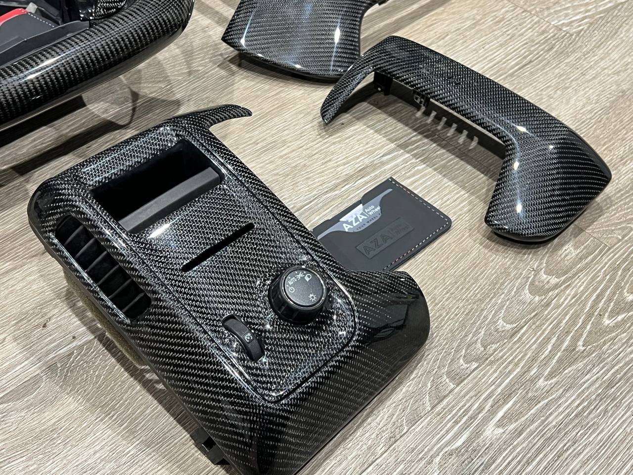 2014-2018 GMC Sierra Chevrolet Silverado DASH Bezel Carbon Fiber Set - Image 8