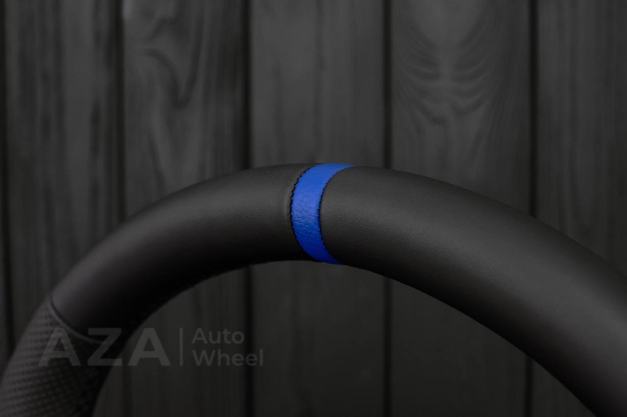Steering wheel 2006-2011 Corvette C6 Napa/Blue stripe - Image 7