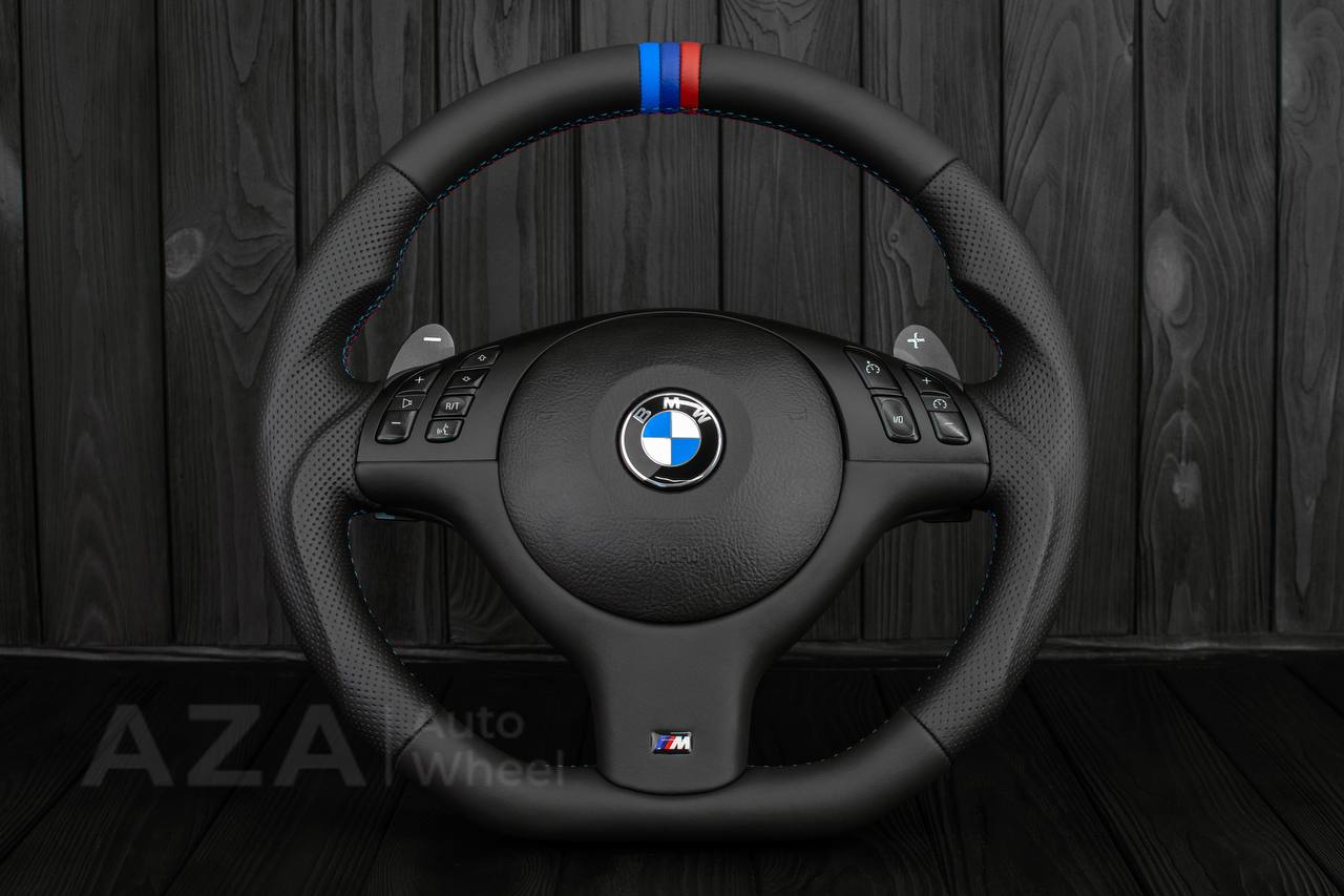 Steering wheel BMW E46/E39 SMG/Smooth Napa leather/Perforated leather/M stripe