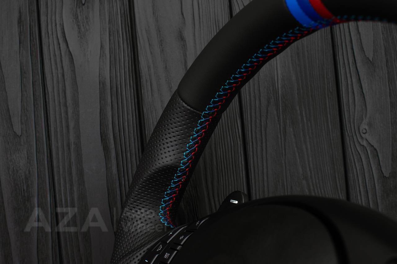 Steering wheel BMW E46/E39 SMG/Smooth Napa leather/Perforated leather/M stripe - Image 9