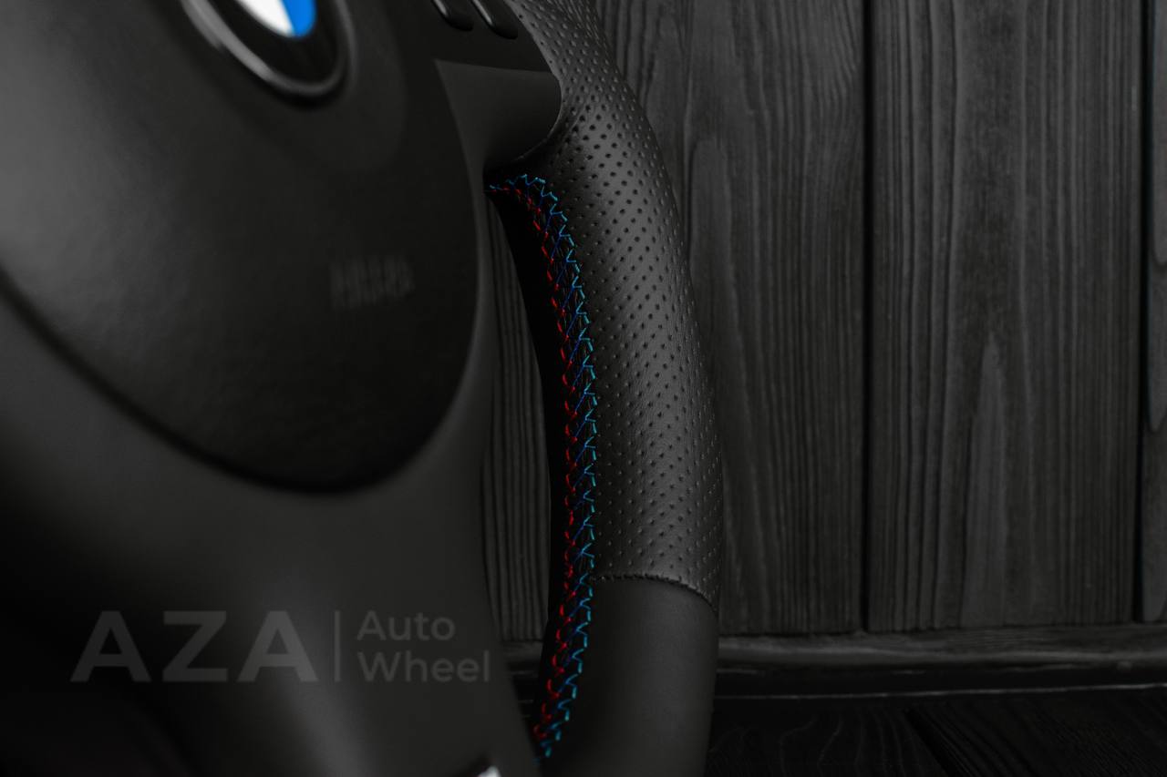 Steering wheel BMW E46/E39 SMG/Smooth Napa leather/Perforated leather/M stripe - Image 12