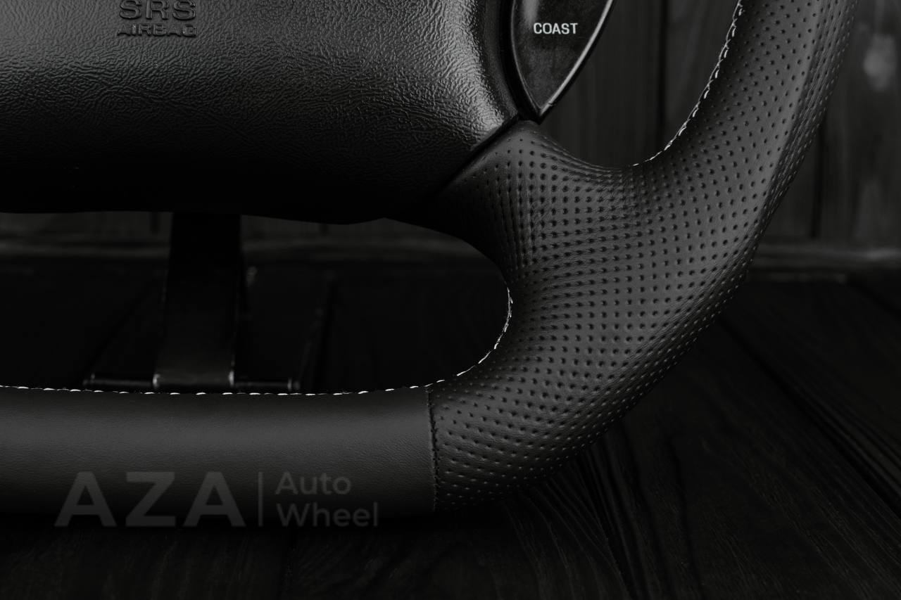 Steering wheel Ford Lightning/Ranger/Explorer 99-2004 Genuine leather/White details (Can be any color per request) - Image 8
