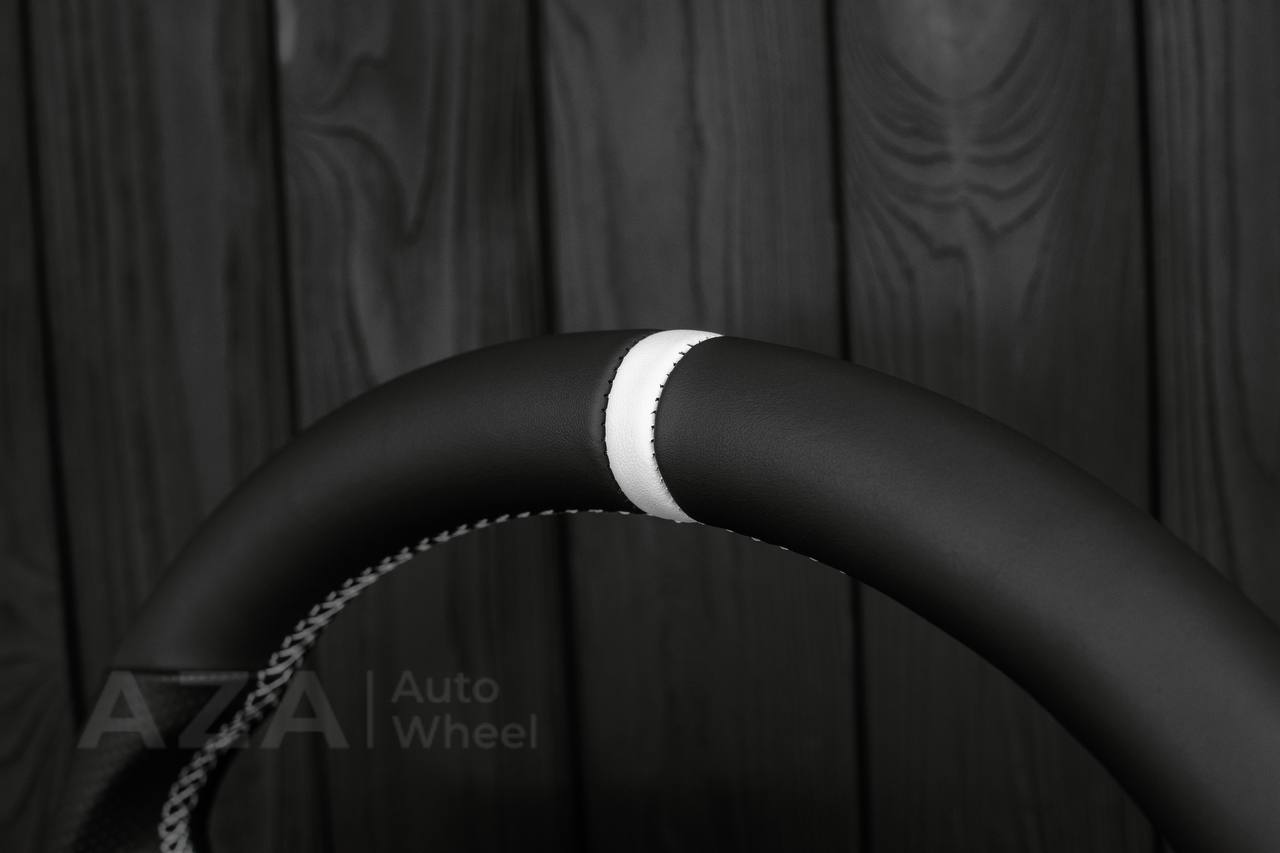Steering wheel Ford Lightning/Ranger/Explorer 99-2004 Genuine leather/White details (Can be any color per request) - Image 13