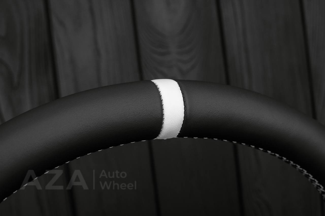 Steering wheel Ford Lightning/Ranger/Explorer 99-2004 Genuine leather/White details (Can be any color per request) - Image 16