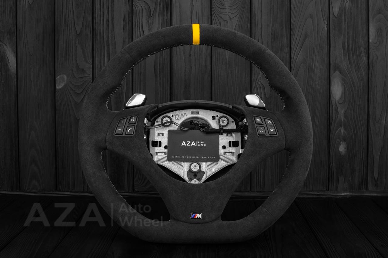 Steering wheel BMW E9X/E8X Alcantara/Yellow stripe