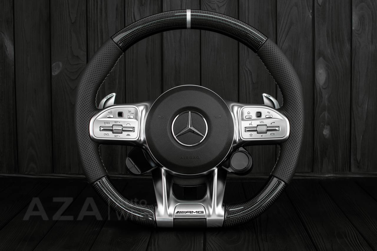 Steering wheel 19-22 Mercedes AMG Supersport W463 G-CLASS G63/W205 C63 E63 GT Carbon fiber