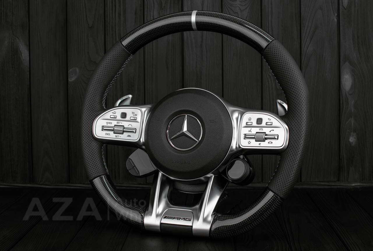 Steering wheel 19-22 Mercedes AMG Supersport W463 G-CLASS G63/W205 C63 E63 GT Carbon fiber - Image 4