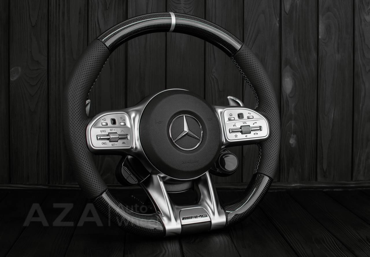 Steering wheel 19-22 Mercedes AMG Supersport W463 G-CLASS G63/W205 C63 E63 GT Carbon fiber - Image 5