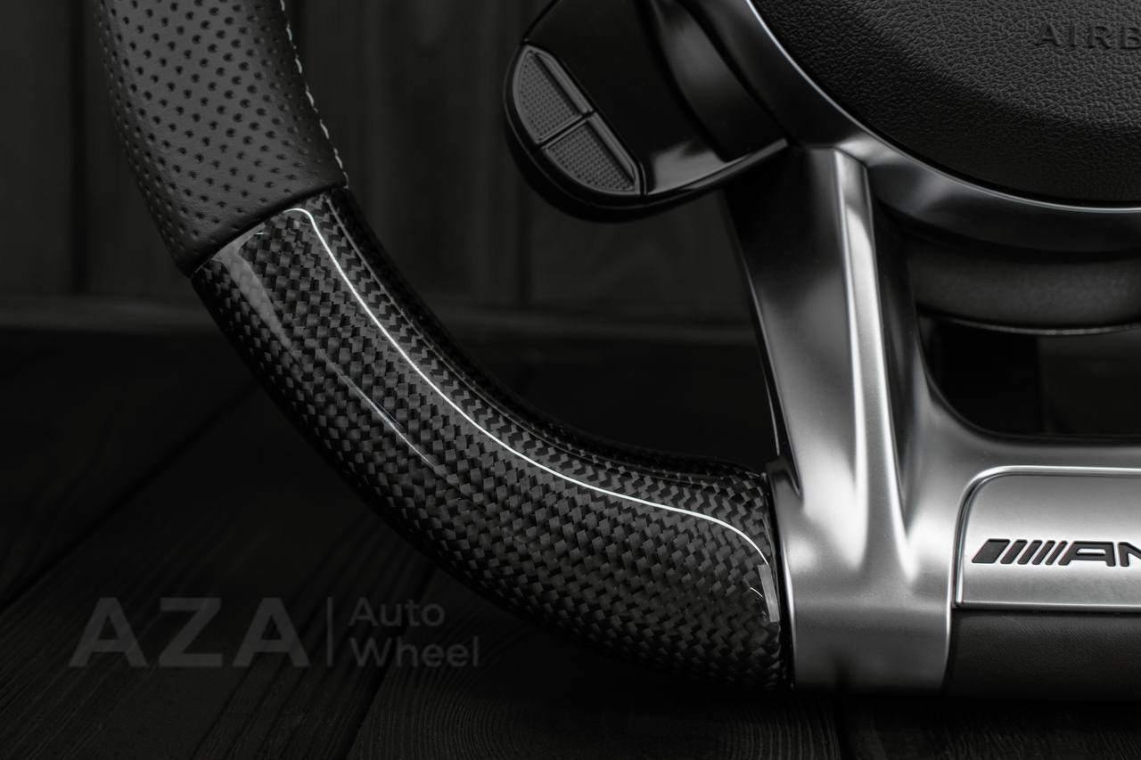 Steering wheel 19-22 Mercedes AMG Supersport W463 G-CLASS G63/W205 C63 E63 GT Carbon fiber - Image 8